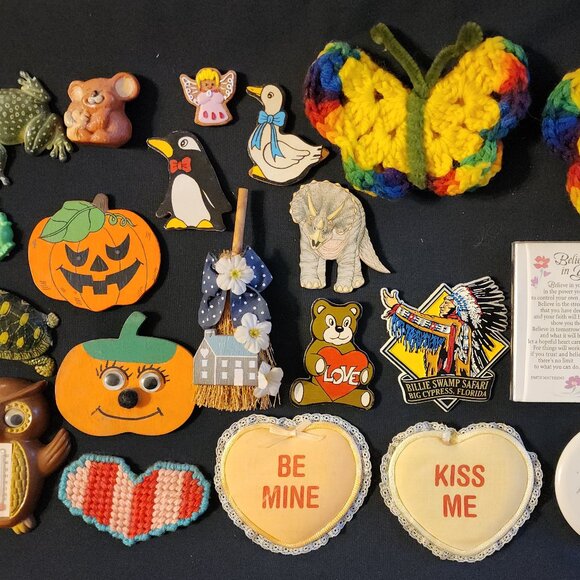 Vintage Kitchen Refrigerator/Fridge Magnets Mixed Lot of 22 - Picture 1 of 16